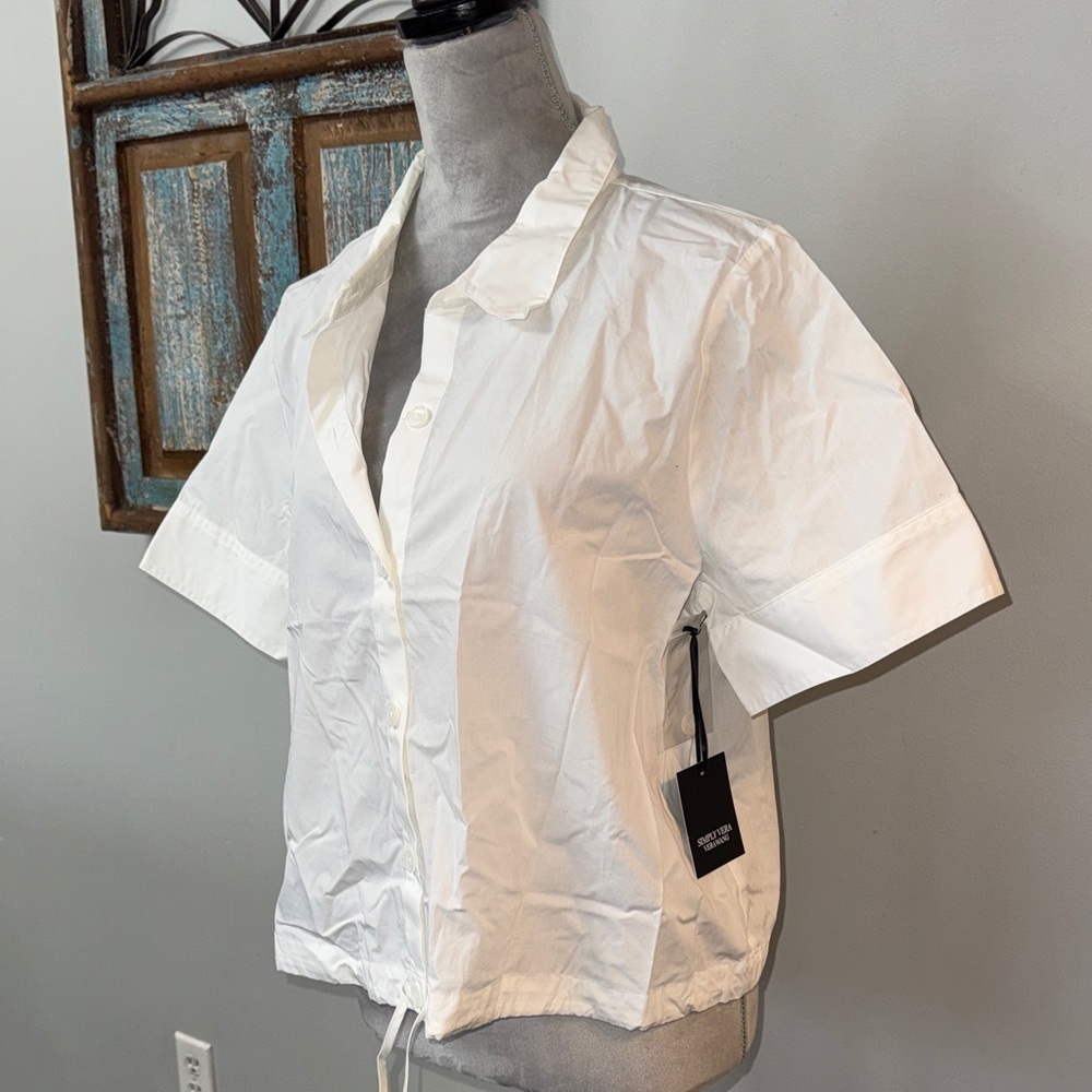Simply Vera Vera Wang white blouse NWT